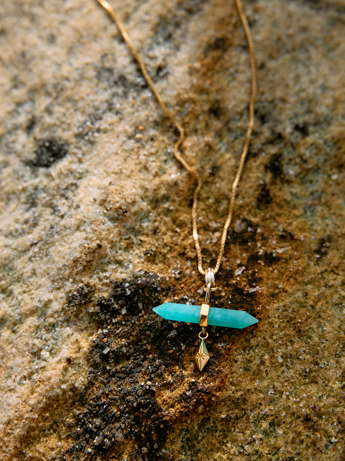 Tranquility Amazonite T-bar Necklace