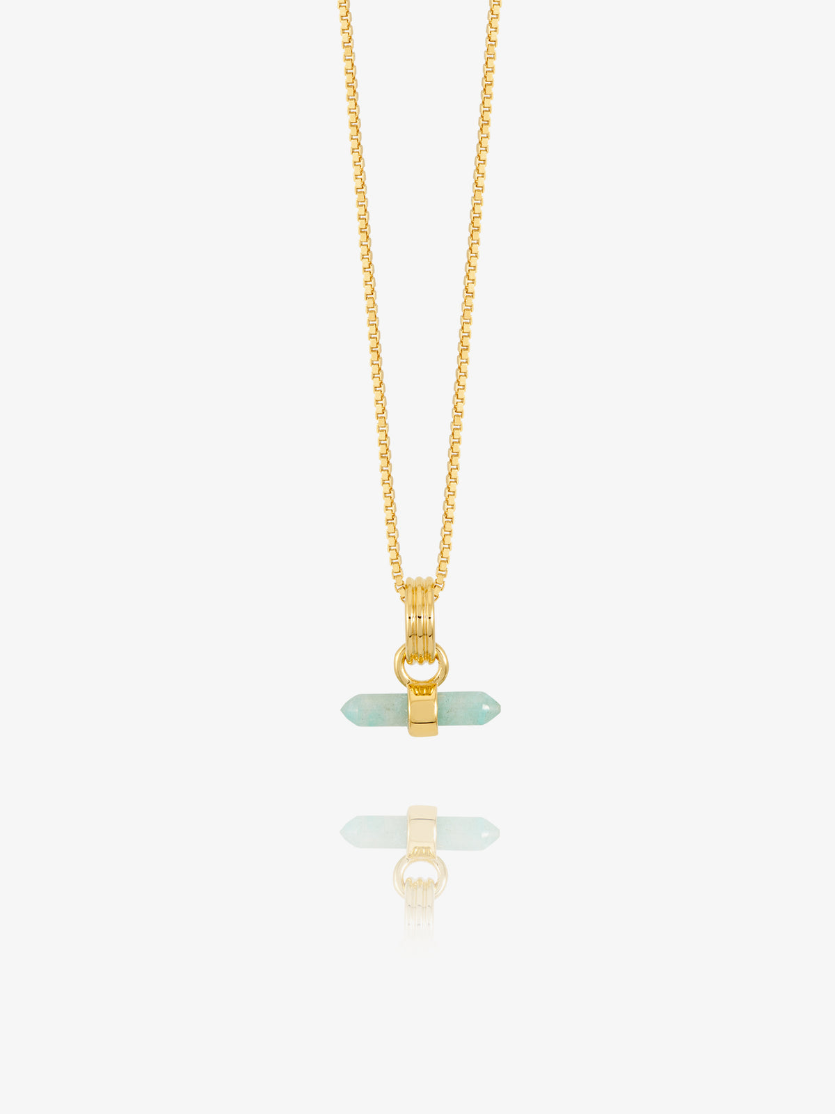 Mini Tranquility Amazonite T-bar Necklace