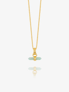Mini Tranquility Amazonite T-bar Necklace