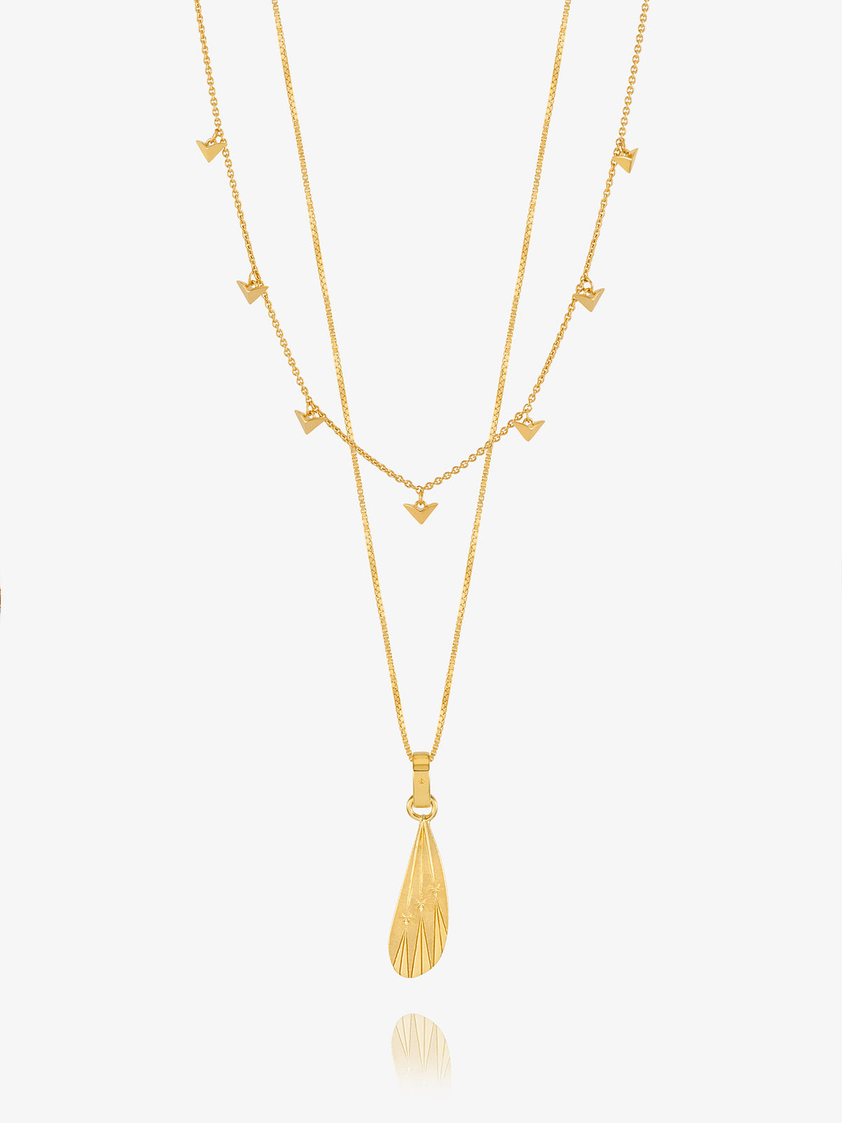 Dreamer Celestial Wing and Choker Layered Necklace Set