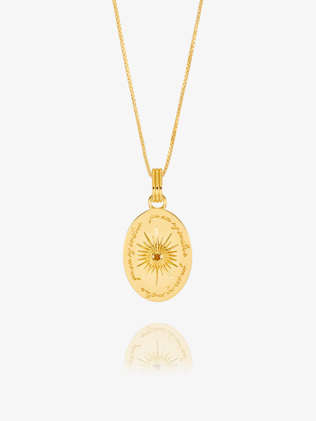 You Are My Sunshine Citrine Necklace