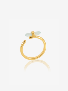 Tranquility Amazonite T-Bar Adjustable Ring