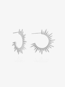 Electric Goddess Medium Hoop Earrings