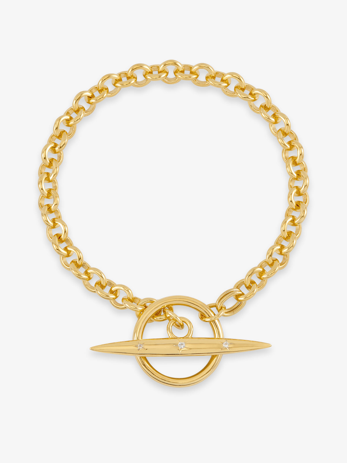 Statement Lucky Star T-Bar Bracelet