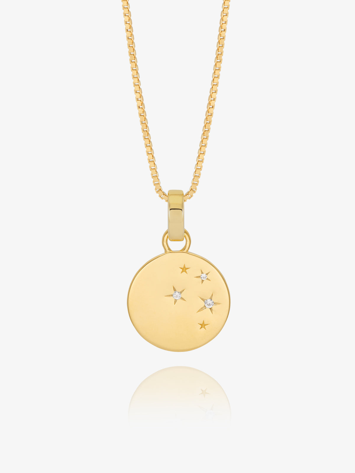 Lucky Star Engravable Coin Necklace