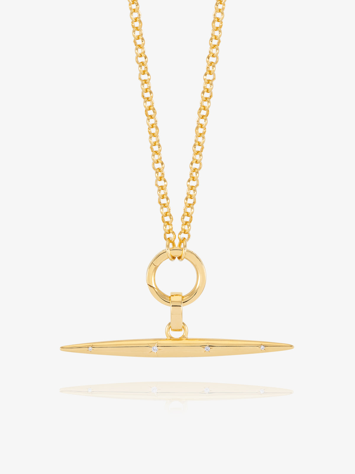 Statement Lucky Star T-Bar Necklace