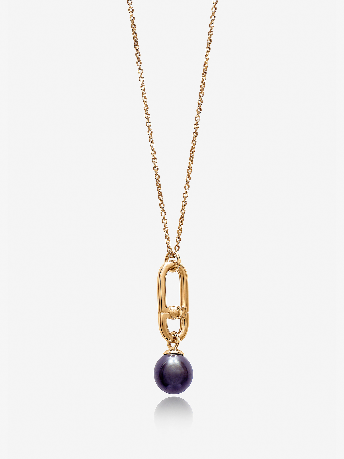 Stellar Hardware Black Pearl Necklace