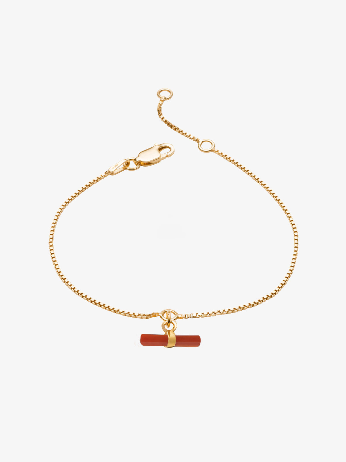 Vitality Carnelian T-Bar Bracelet