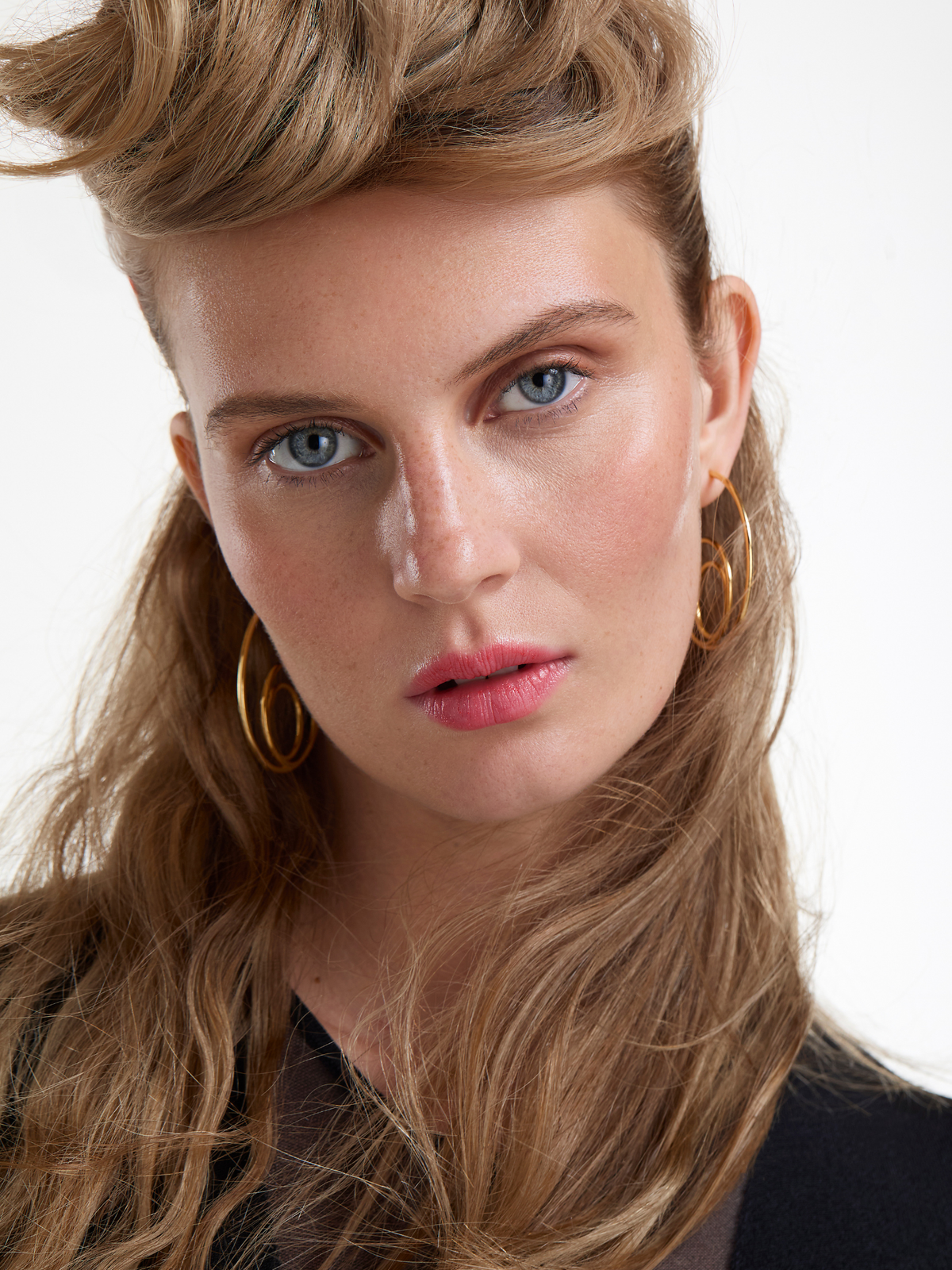 Statement Swirl Hoop Earrings