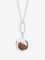 Personalised Mixed Birthstone Hardware Deco Sun Amulet Necklace