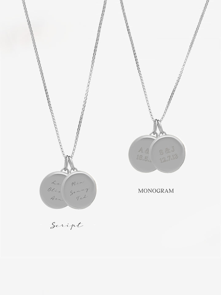 Zodiac Art Coin Duo Necklace