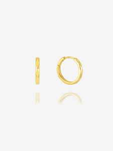 Dawn O'Porter Small Faceted Disco Hoop Earrings