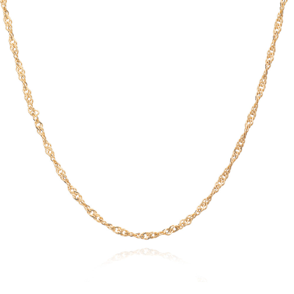 Mid-length Twist Chain Necklace